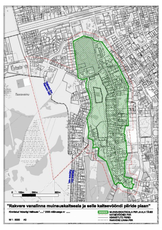 Ein Plakat mit einer Stadtkarte, auf der ein grüner Bereich in der Mitte hervorgehoben ist, und Text, der Straßen, Parks und Sehenswürdigkeiten beschreibt.